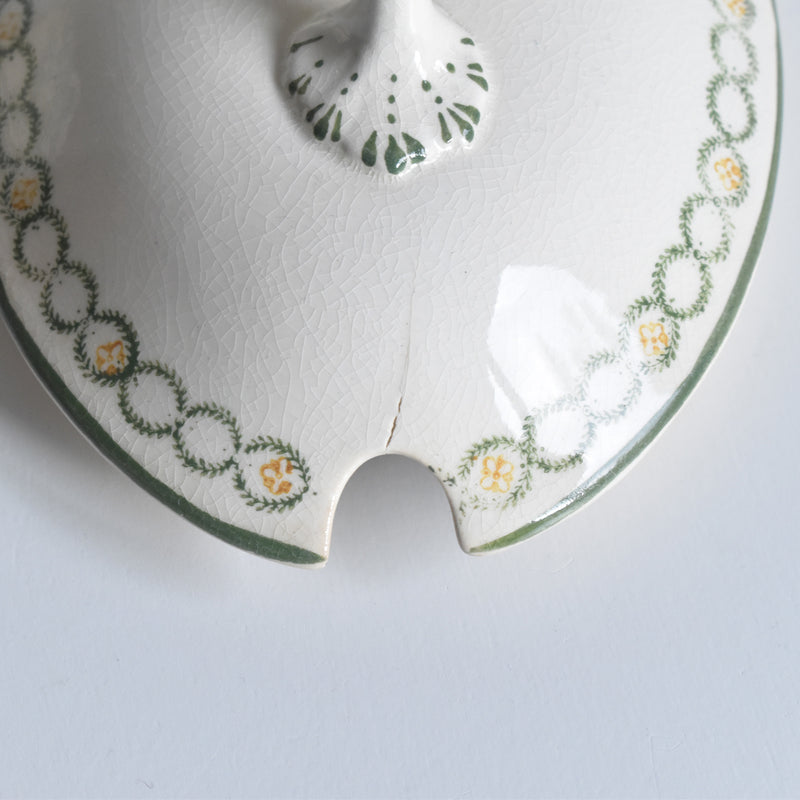 アンティークソーシエール 蓋付き ロンウイー