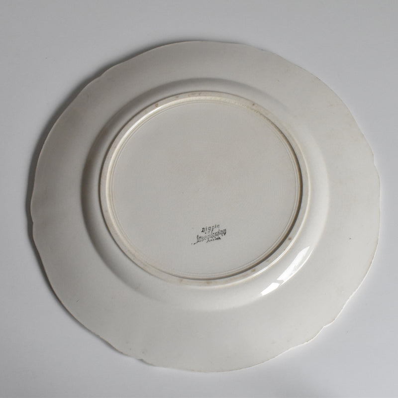 ヴィンテージ大皿 ディゴワン＆サルグミンヌ Rohan （花リム） 34cm