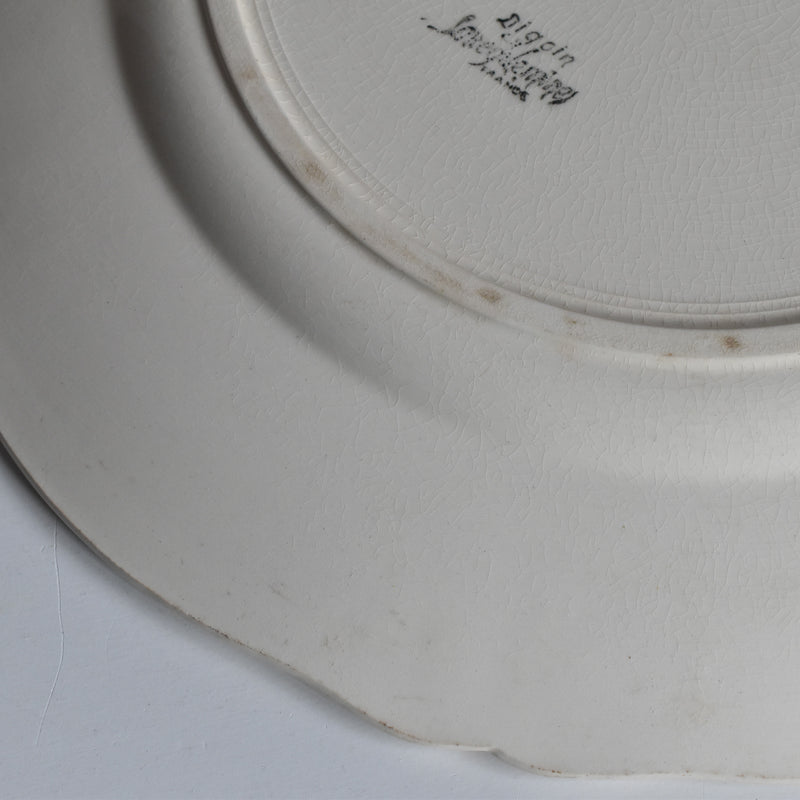 ヴィンテージ大皿 ディゴワン＆サルグミンヌ Rohan （花リム） 34cm