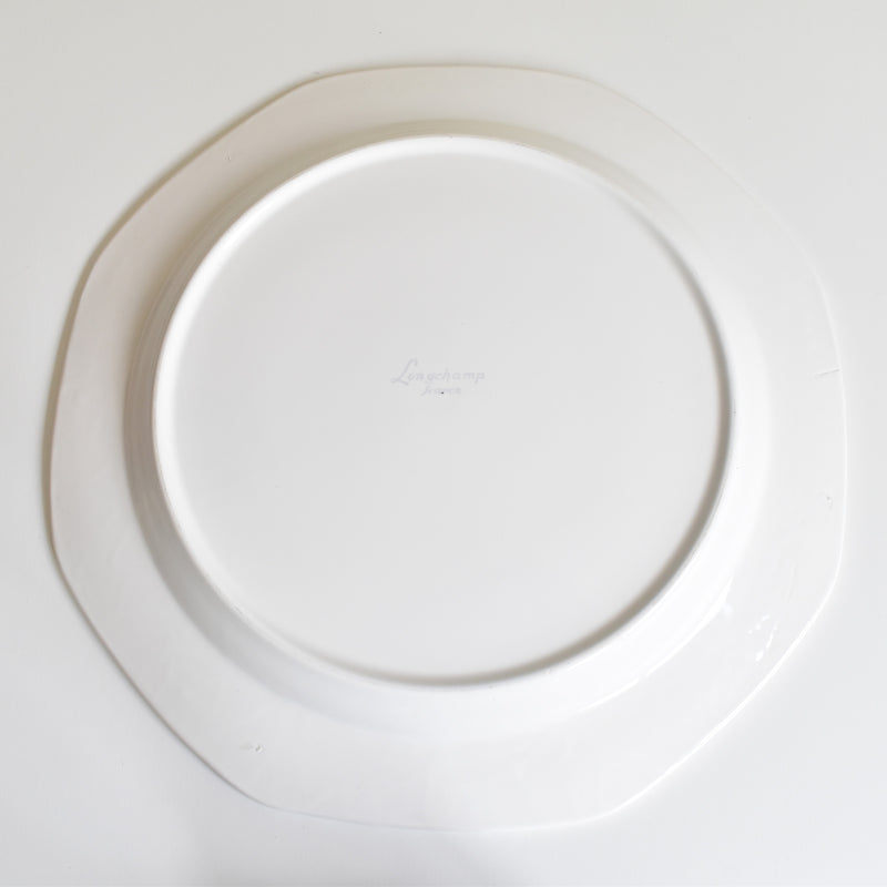 Vintage Large Plate Longchamp Octagonal