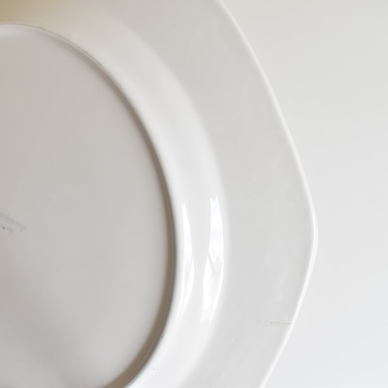 Vintage Large Plate Longchamp Octagonal