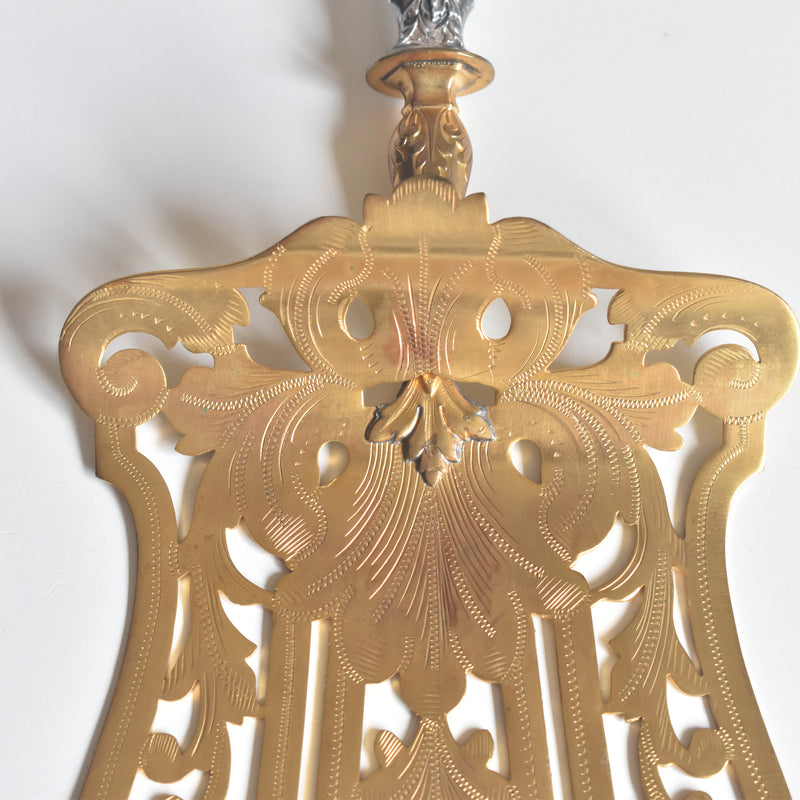 アンティーク 銀アスパラガスサーバー Pierre Bezon