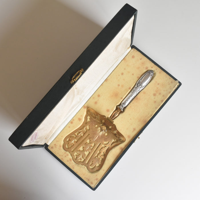 アンティーク 銀アスパラガスサーバー Pierre Bezon