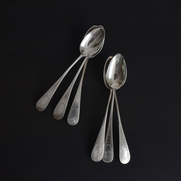 アンティーク 銀デザートスプーン