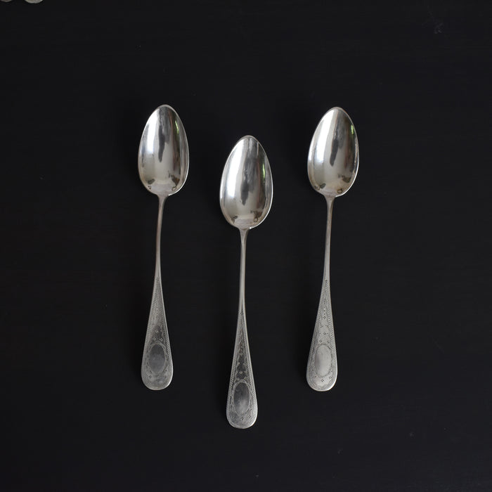 アンティーク 銀デザートスプーン