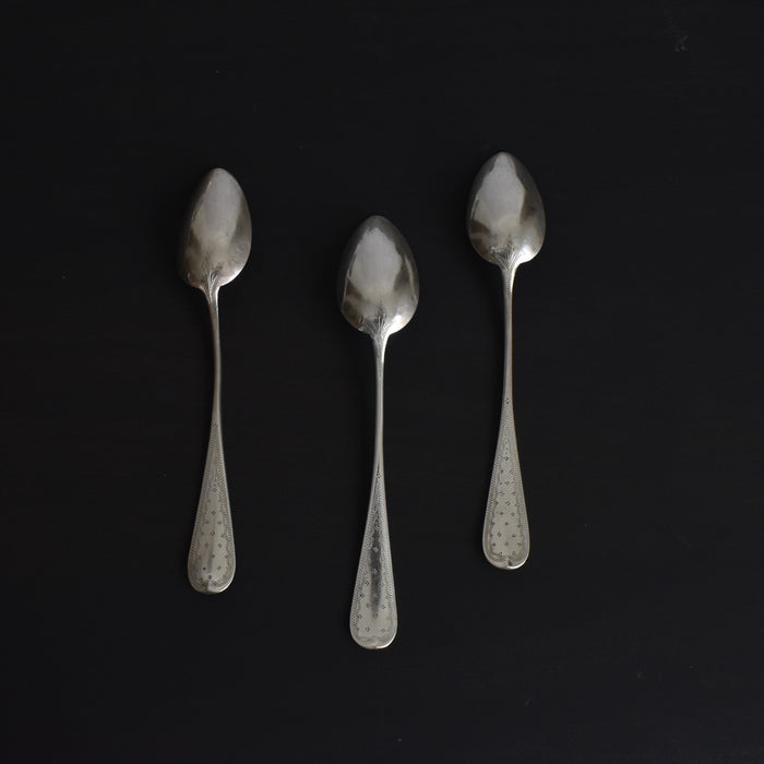 アンティーク 銀デザートスプーン