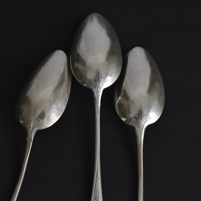 アンティーク 銀デザートスプーン