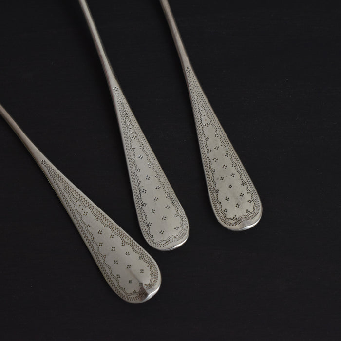 アンティーク 銀デザートスプーン