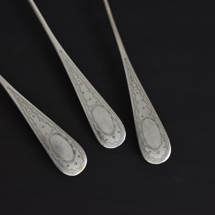 アンティーク 銀デザートスプーン