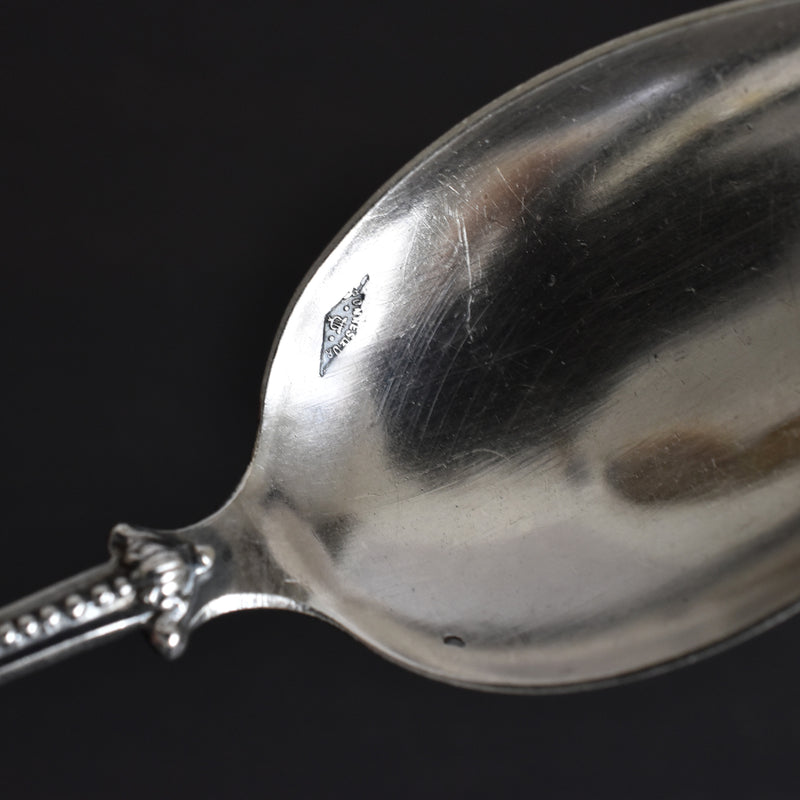 Antique silver dessert spoon by Edmond Bonnesoeur