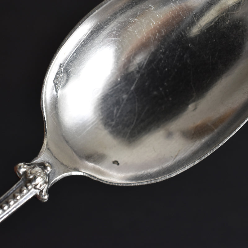 Antique silver dessert spoon by Edmond Bonnesoeur