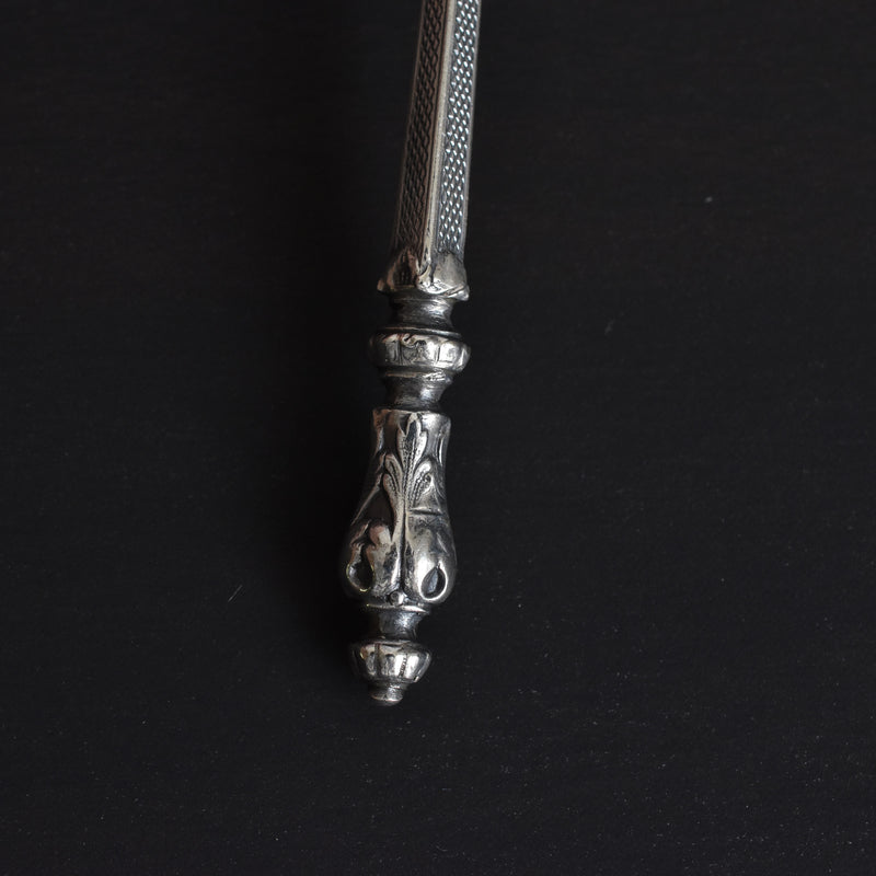 Antique silver dessert spoon by Edmond Bonnesoeur