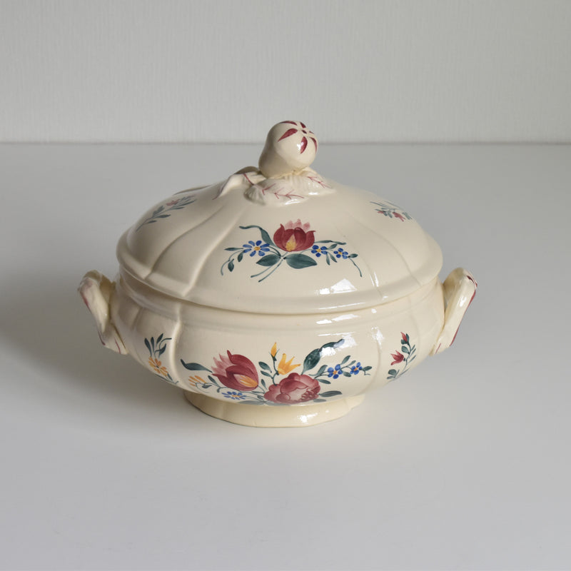 Vintage Small Soup Tureen, Digoin & Sarreguemines "Yann"