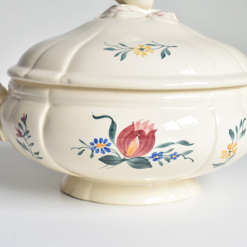 Vintage Small Soup Tureen, Digoin & Sarreguemines "Yann"