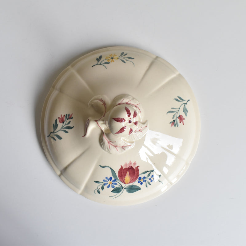 Vintage Small Soup Tureen, Digoin & Sarreguemines "Yann"