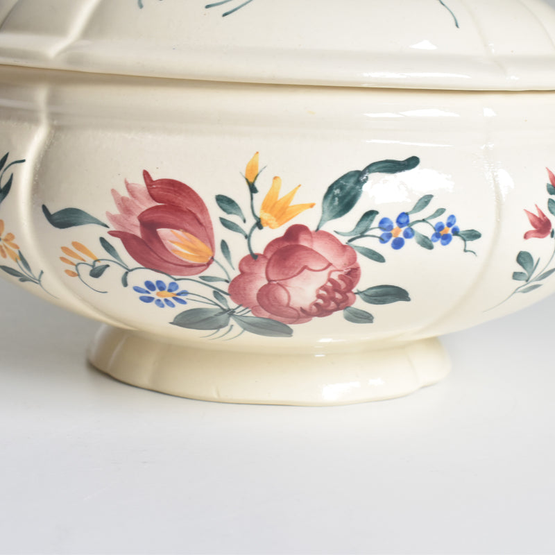 Vintage Small Soup Tureen, Digoin & Sarreguemines "Yann"