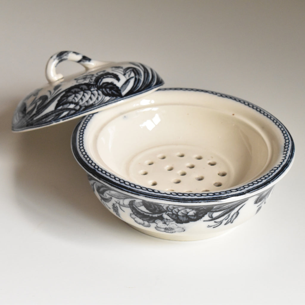 アンティークソープディッシュ LE&S ENGLAND Iris — Loane Interior