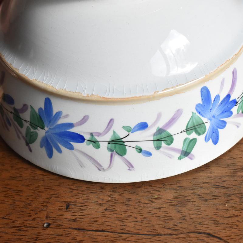 Antique lidded bowl LM&C Claymontreux Souvenir