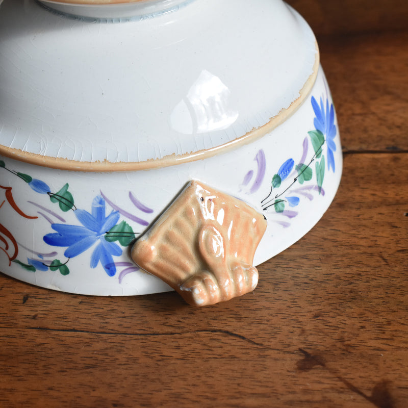 Antique lidded bowl LM&C Claymontreux Souvenir