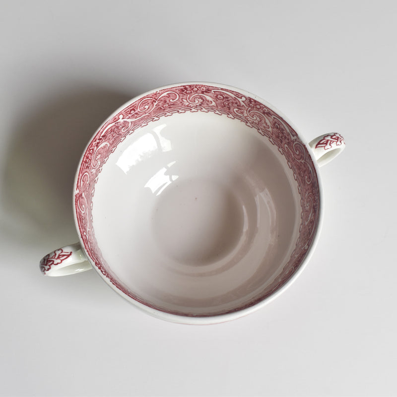 Vintage Soup Cup & Saucer ROYAL WARWICK ENGLAND