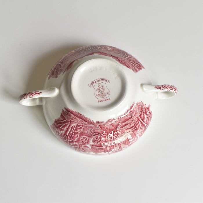 ヴィンテージスープカップ＆ソーサー ROYAL WARWICK ENGLAND