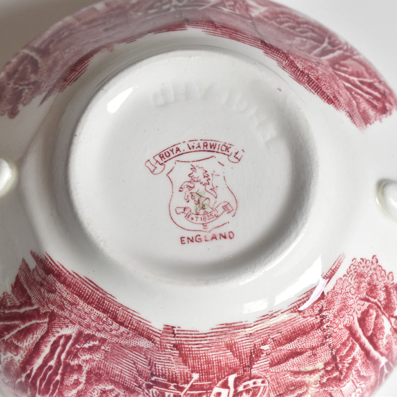 Vintage Soup Cup & Saucer ROYAL WARWICK ENGLAND