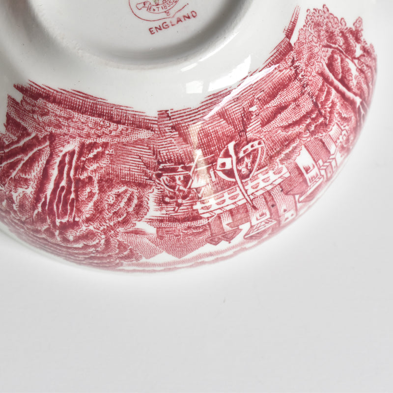 Vintage Soup Cup & Saucer ROYAL WARWICK ENGLAND