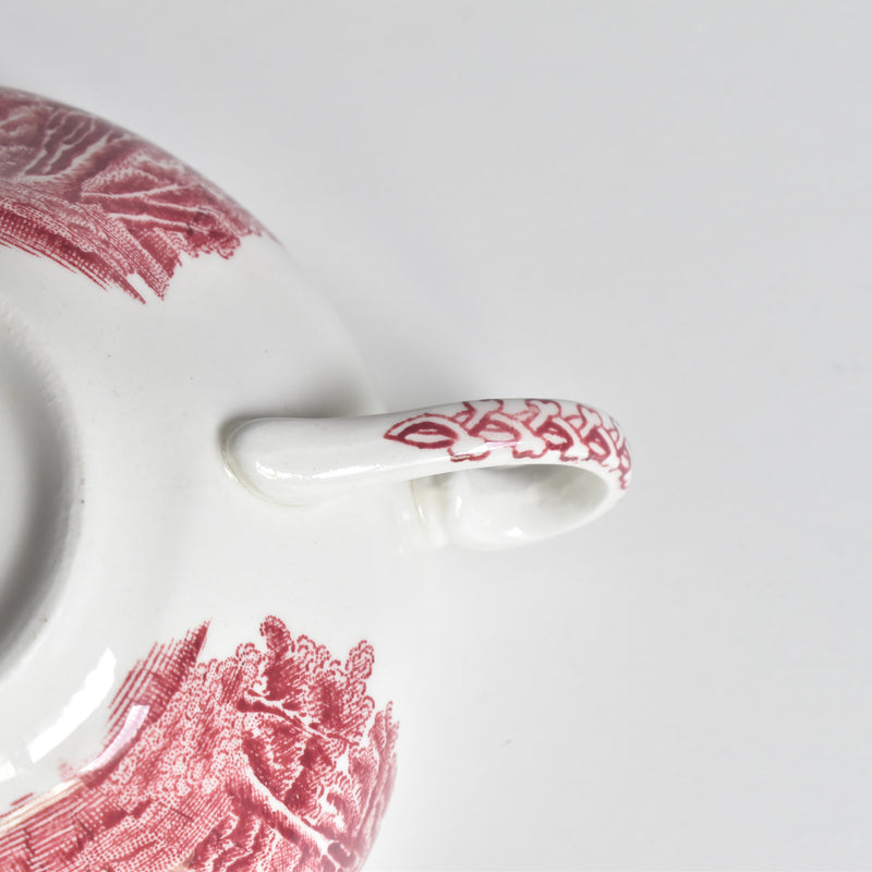 Vintage Soup Cup & Saucer ROYAL WARWICK ENGLAND