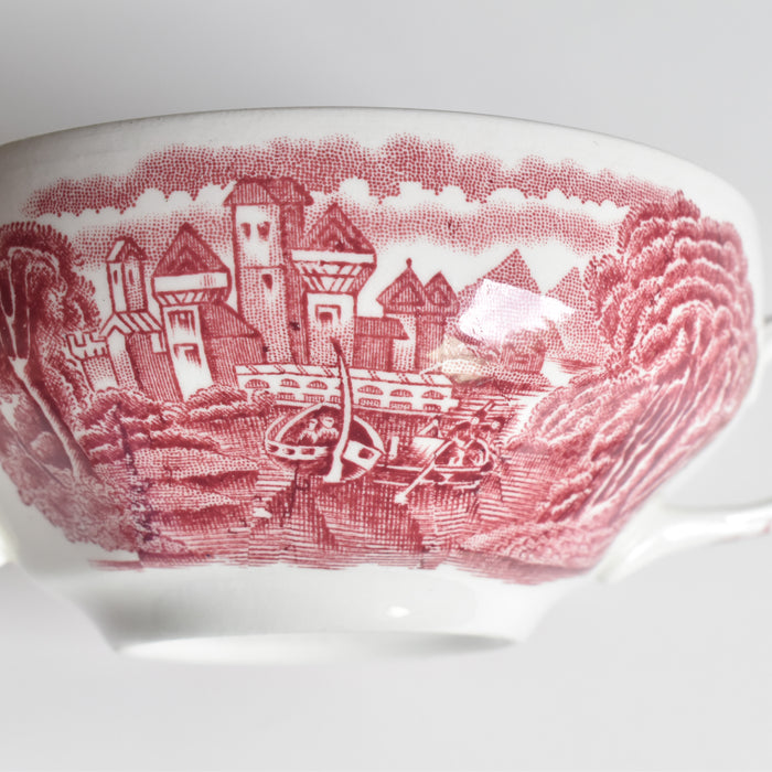 ヴィンテージスープカップ＆ソーサー ROYAL WARWICK ENGLAND