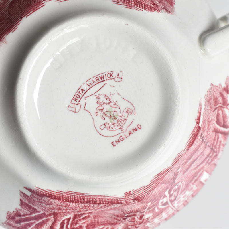 Vintage Soup Cup & Saucer ROYAL WARWICK ENGLAND