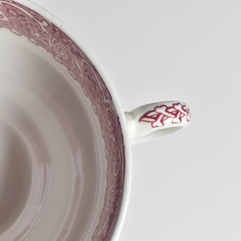 Vintage Soup Cup & Saucer ROYAL WARWICK ENGLAND