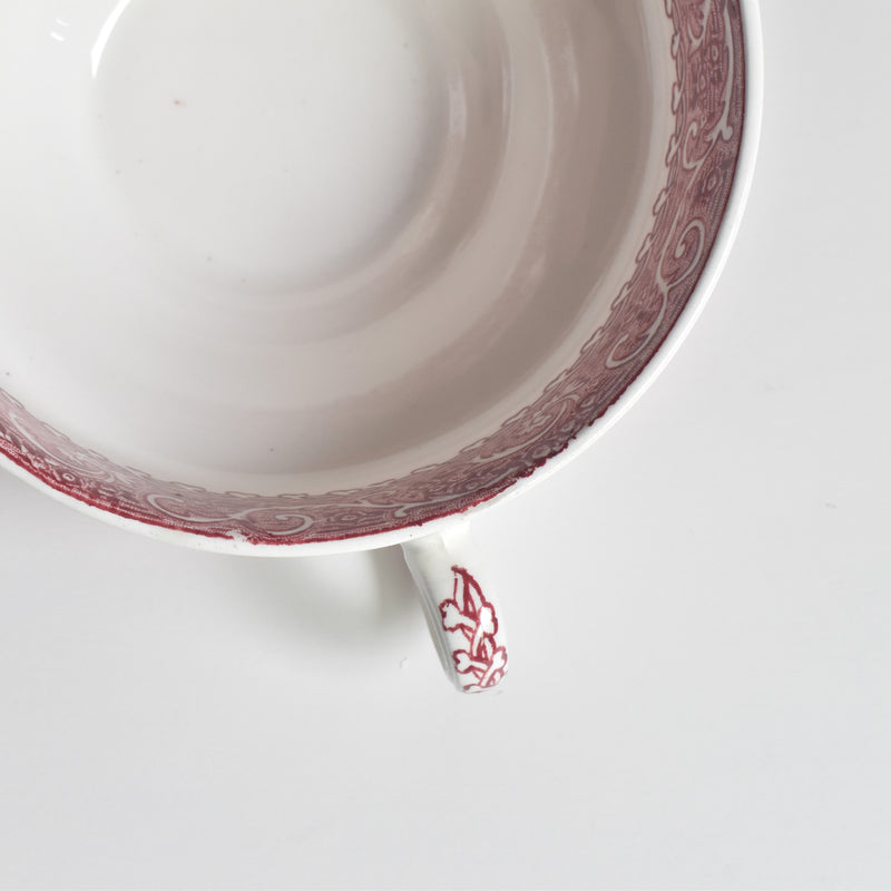 Vintage Soup Cup & Saucer ROYAL WARWICK ENGLAND