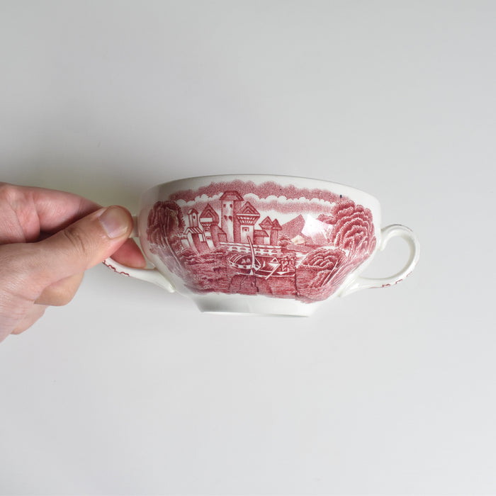 ヴィンテージスープカップ＆ソーサー ROYAL WARWICK ENGLAND