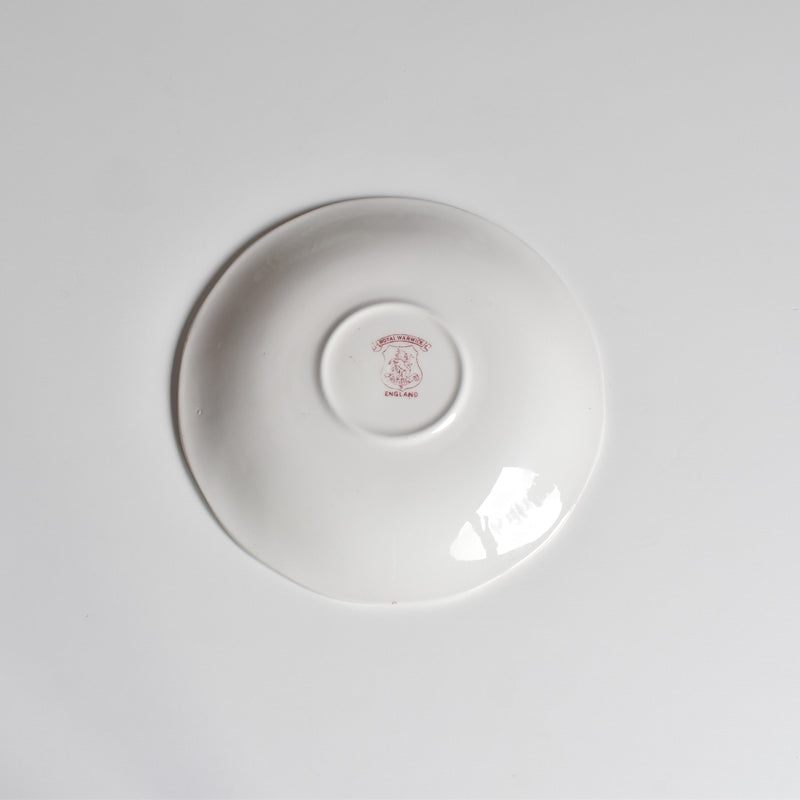 Vintage Soup Cup & Saucer ROYAL WARWICK ENGLAND