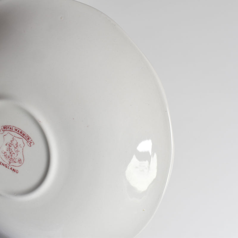 Vintage Soup Cup & Saucer ROYAL WARWICK ENGLAND