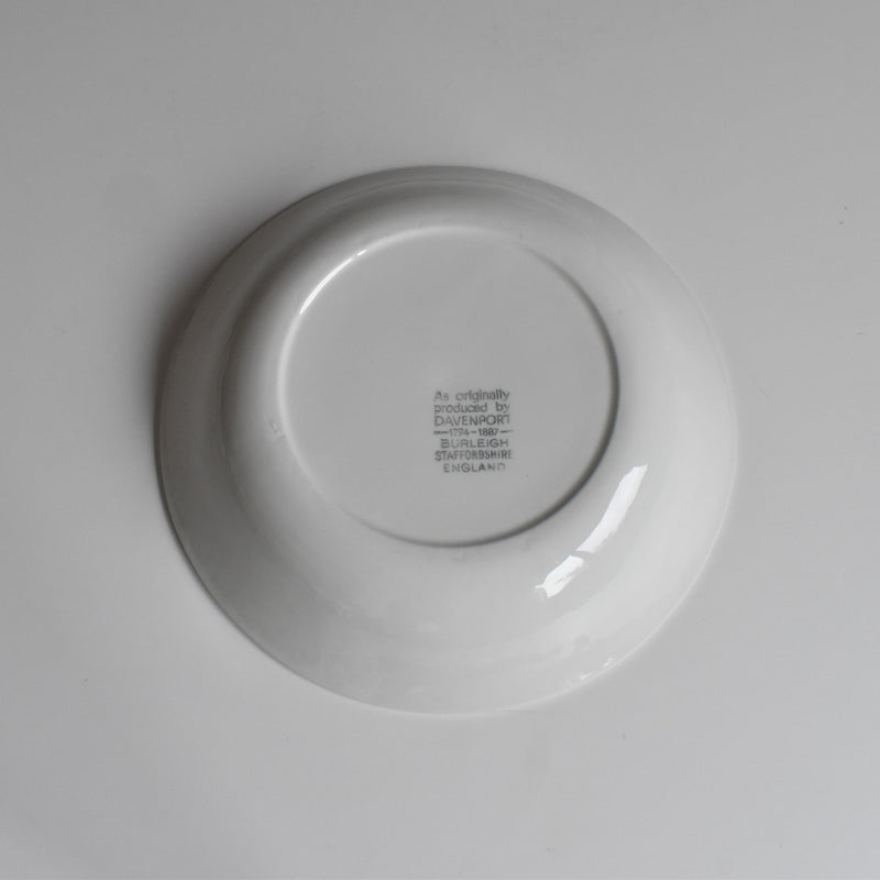 Vintage deep plate DAVENPORT Burleigh Staffordshire England A