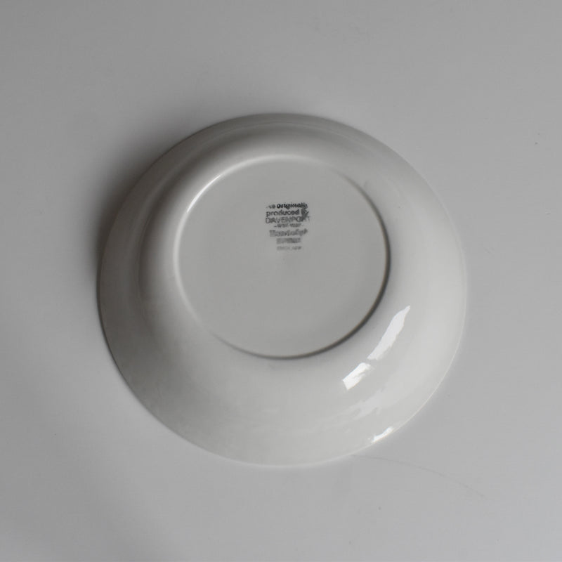 Vintage Deep Plate DAVENPORT Burleigh Staffordshire England B