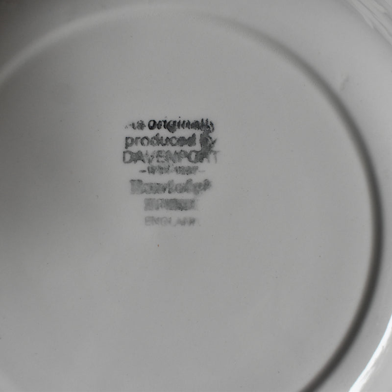 Vintage Deep Plate DAVENPORT Burleigh Staffordshire England B