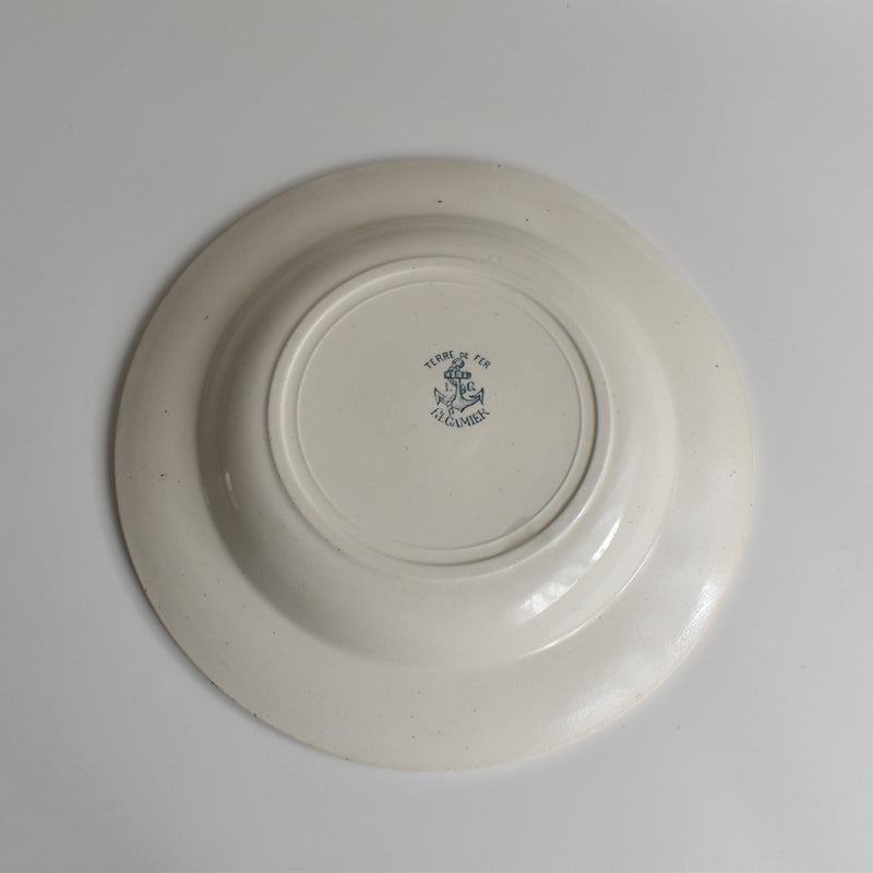 Antique Deep Plate L&G Clairefontaine Récamier (A)