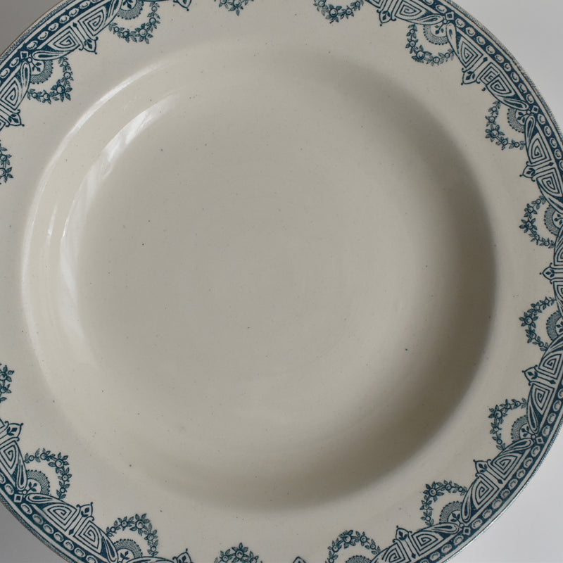 Antique Deep Plate L&G Clairefontaine Récamier B