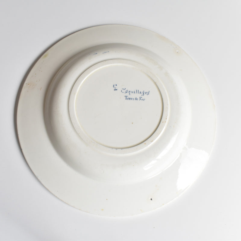 Antique Deep Plate - Terre de Fer Coquillages