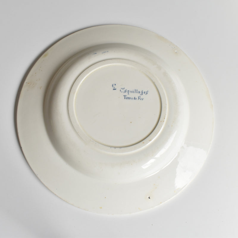 Antique Deep Plate - Terre de Fer Coquillages