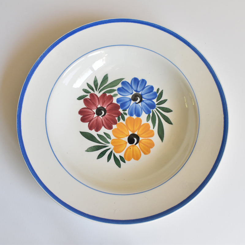 Vintage Deep Plate, HBCM Creil et Montereau, Yvonne A