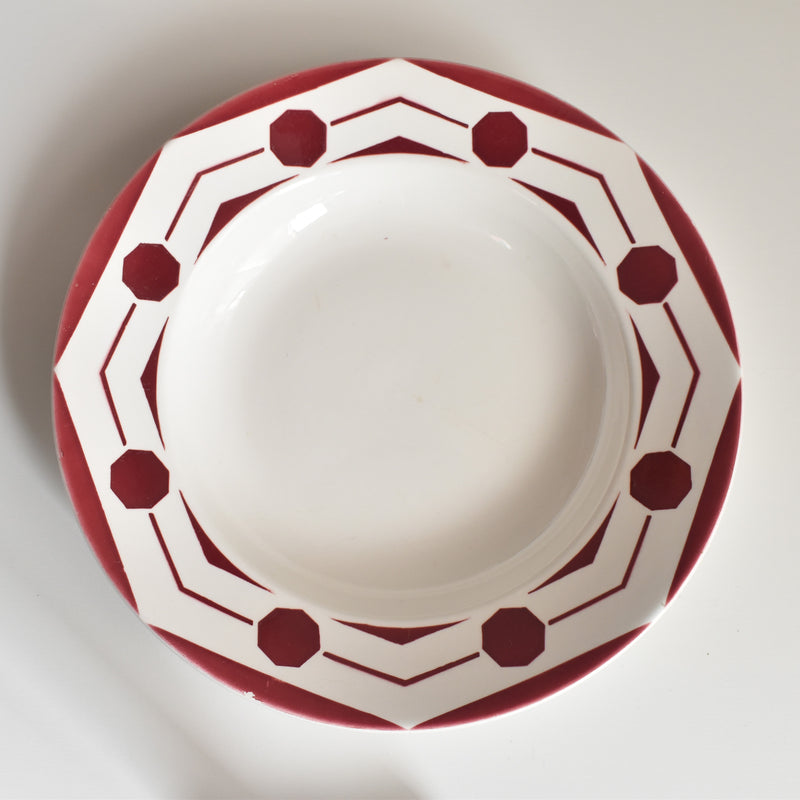 Vintage Deep Plate Digoin & Sarreguemines Ciboulette B