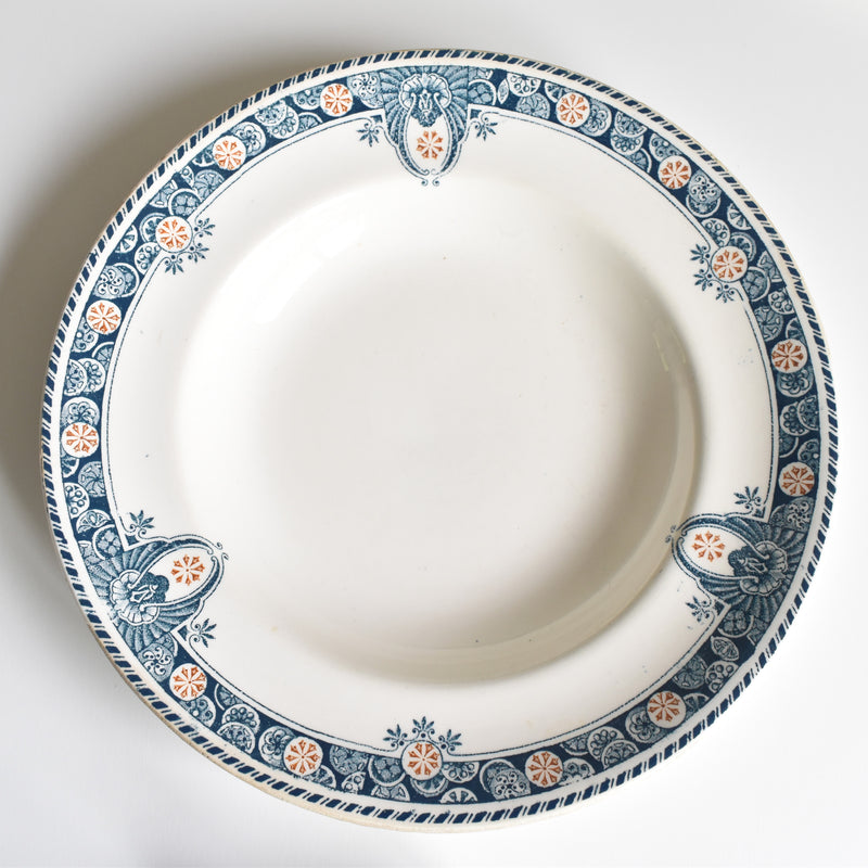 Antique Deep Plate Ronui Londres