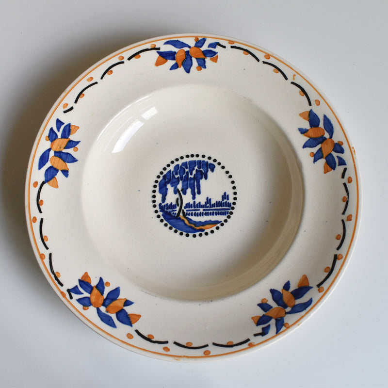 Antique deep plate, Ron Wy, Trianon B