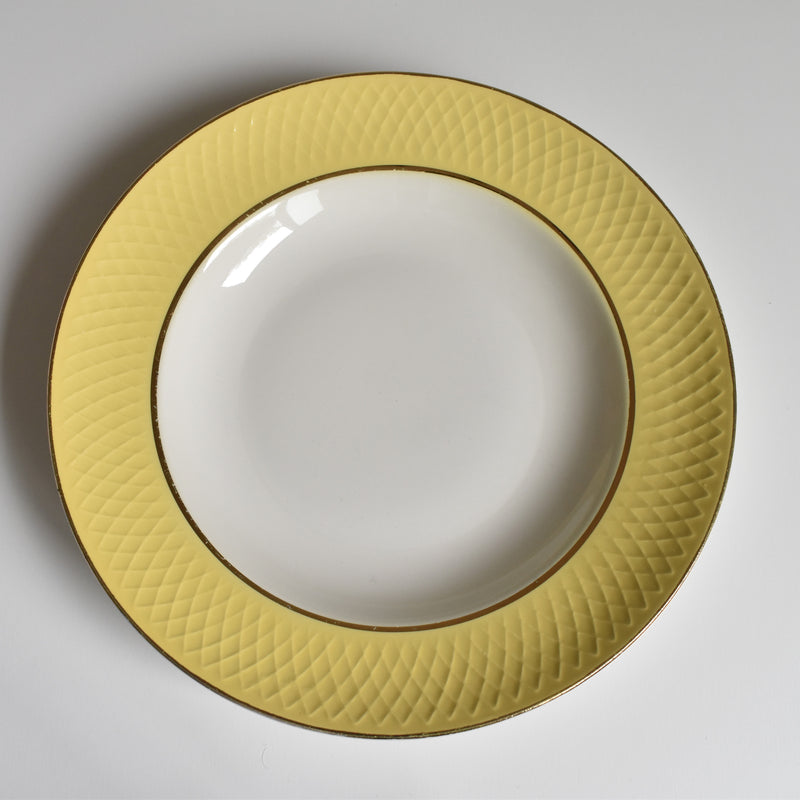 Vintage Deep Plate, Moulin des Loups, Jaune A