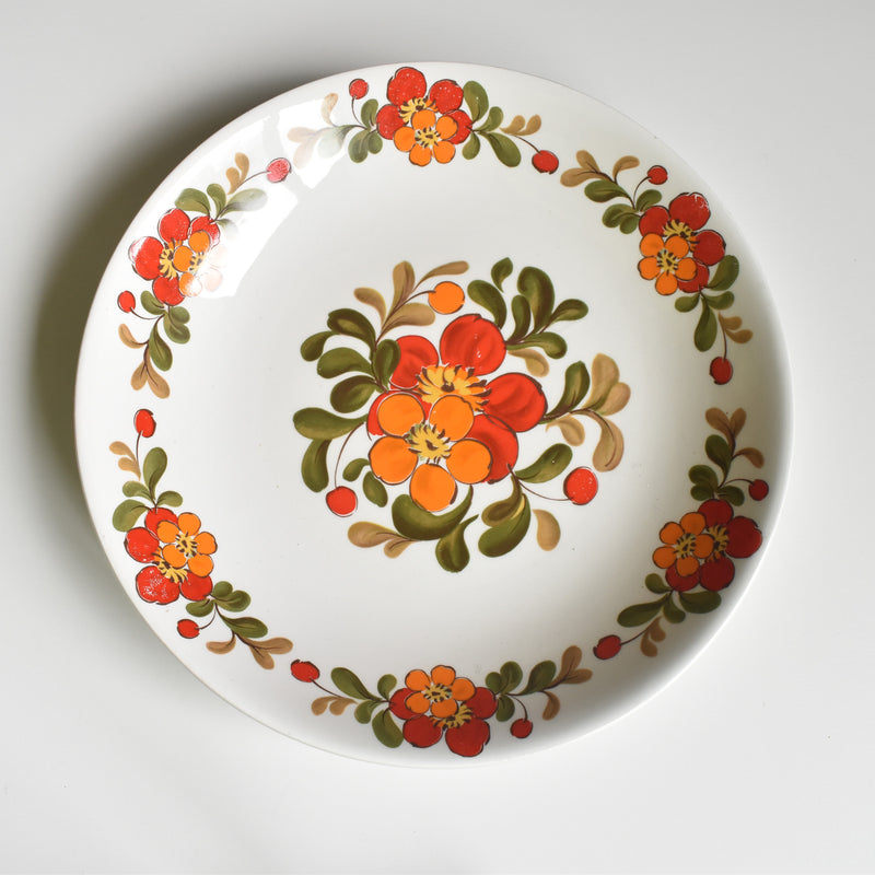 ヴィンテージ深皿 オルシー ムランデルー Fleurs Oranges A