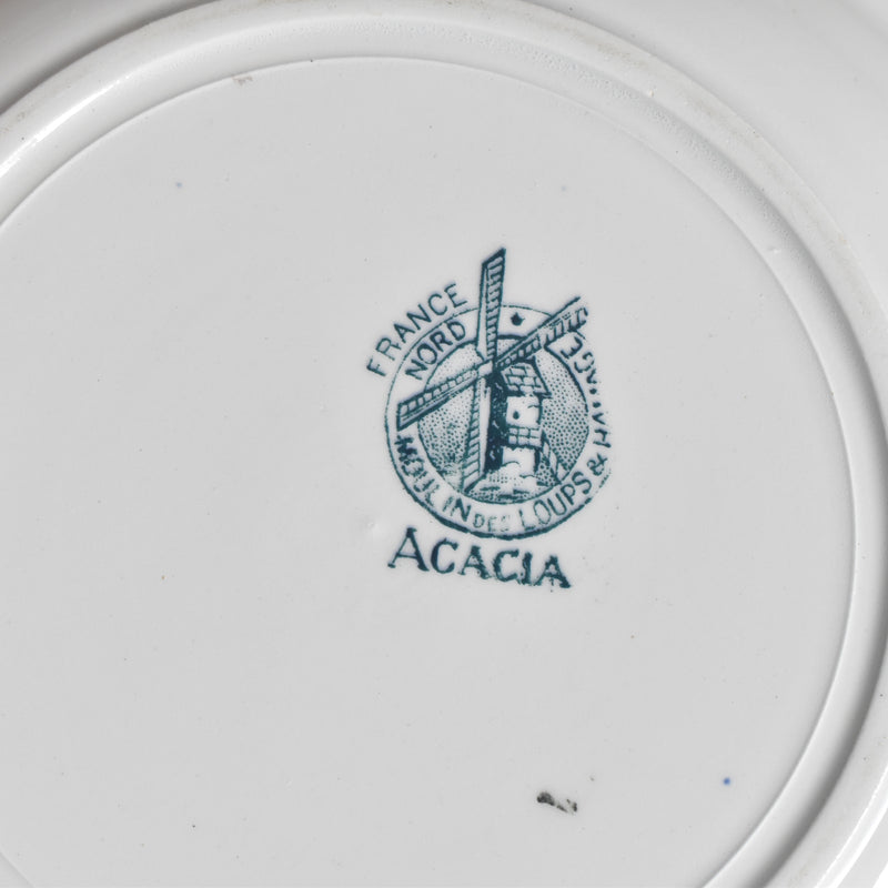 Antique Deep Plate, Saint-Amand Acacia A