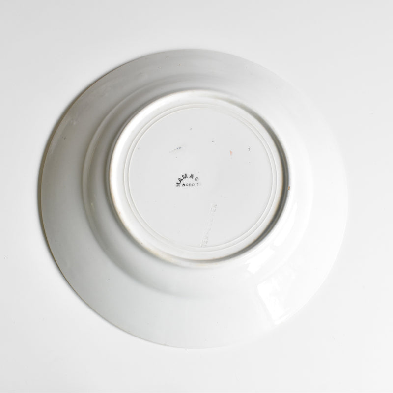 Antique deep plate, Saint-Amand, Hamage Nord